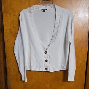 Wild Fable Off-White Buttoned Cardigan